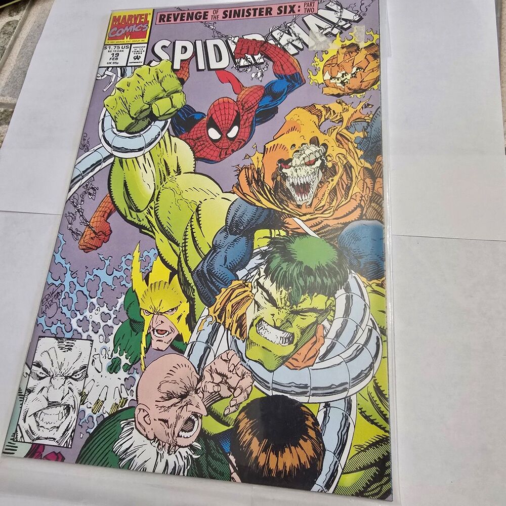 Spider-Man #19 Marvel 1992 Revenge of the Sinister Six Hulk Doctor Octopus